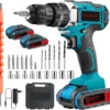 🔧⚡ طقم مفك ومثقاب لاسلكي 21V